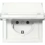 GIRA 441066 toma SCHUKO con tapa abatible, Gira TX_44, blanco puro