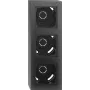 Gira Carcasa de superficie 3 elementos marco negro mate 106309