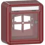Gira 320630 tapa con cristal, montaje en superficie, roja