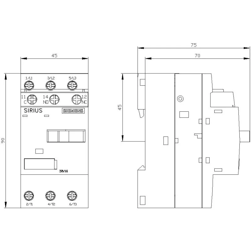 Siemens 3RV1611-1AG14 guardamotor