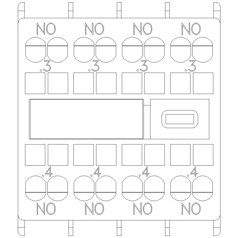 Siemens SIRIUS Bloque de contactos auxiliares 4 contactos NA (3RH2911-2FA40)