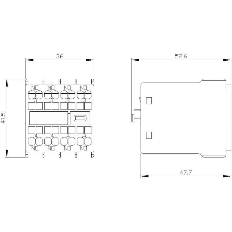 Siemens SIRIUS Bloque de contactos auxiliares 4 contactos NA (3RH2911-2FA40)