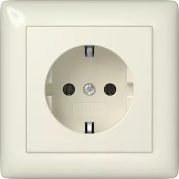 Gira 444001 Toma SCHUKO Standard 55, blanco puro brillante, 16 A, 250 V, montaje empotrado