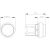 Siemens SIRIUS ACT 3SU1000-0BB20-0AA0 elemento frontal para pulsador, plástico, rojo