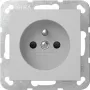 GIRA 4485015 Toma schuko con contacto de protección, System 55, blanco puro brillante