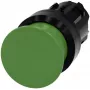 Siemens SIRIUS ACT Elemento frontal pulsador de seta, plástico, verde, 40 mm, momentáneo 3SU1000-1AD40-0AA0