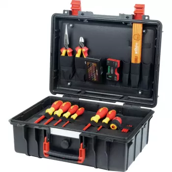 Wiha Basic Set L Electric maletín de herramientas aisladas VDE de 46 piezas 47312