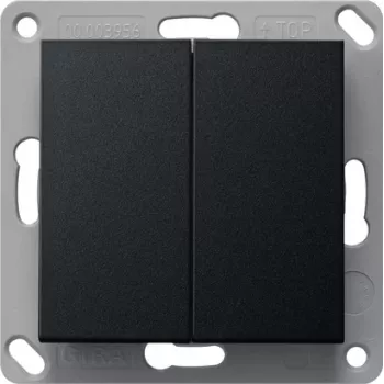 Gira BT transmisor de pared 2 canales negro 2462005