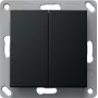 Gira BT transmisor de pared 2 canales negro 2462005