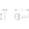 Siemens llave para interruptor de llave, número de cierre 455 3SU19500FC800AA0