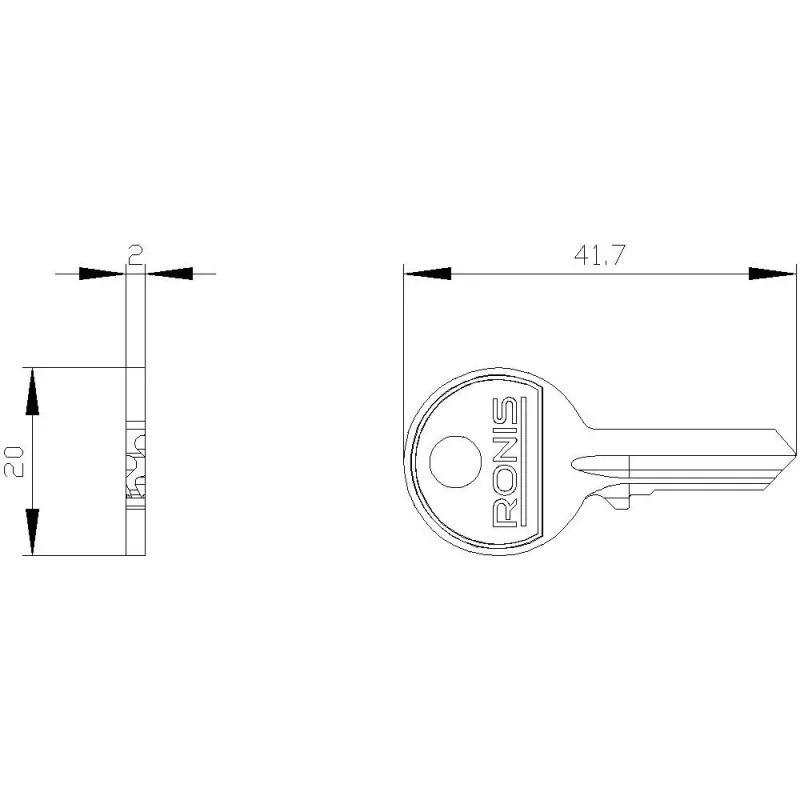 Siemens llave para interruptor de llave, número de cierre 455 3SU19500FC800AA0