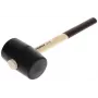 Gedore 226 E-4 mazo de goma 380 mm, cabeza de goma negra, mango de fresno 8826070