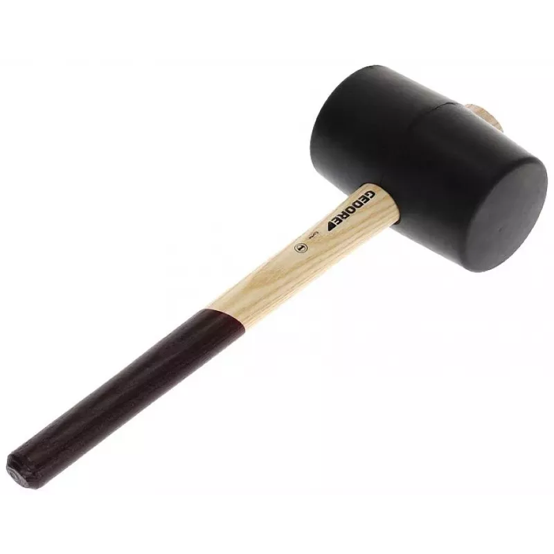 Gedore 226 E-4 mazo de goma 380 mm, cabeza de goma negra, mango de fresno 8826070