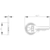 Siemens SIRIUS ACT llave para interruptor de llave, número de cierre S1, metal, plateado 3SU19500FD800AA0