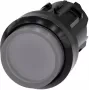 Siemens SIRIUS ACT 3SU1001-0BB70-0AA0 elemento frontal para pulsador luminoso, plástico, transparente