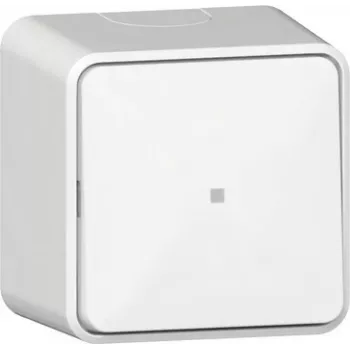 GIRA Interruptor basculante 311613 con función de control, conmutador, superficie, blanco puro