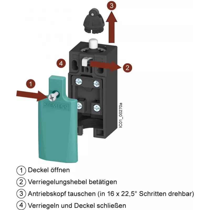 Siemens 3SE5122-0CA00 interruptor de posición