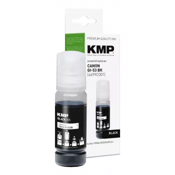 KMP PRINTTECHNIK Tinta de recarga para Canon GI-53BK, negro, 60 ml, compatible 1583,0001