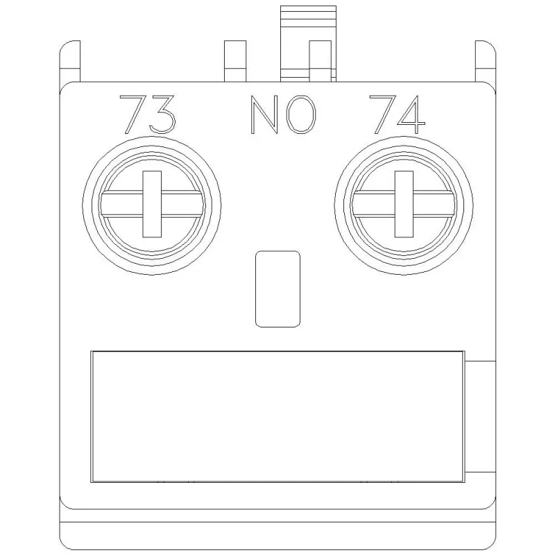 Bloque de contacto auxiliar Siemens SIRIUS 1 NA montaje frontal para contactores 3RT2 y relés 3RH2, bornes de tornillo, aislamiento 690V, 3RH2911-1AA10
