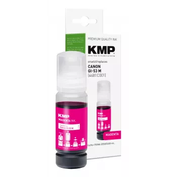 Botella de tinta de recarga magenta KMP 60 ml para Canon GI-53M (4681C001) 1583,0006