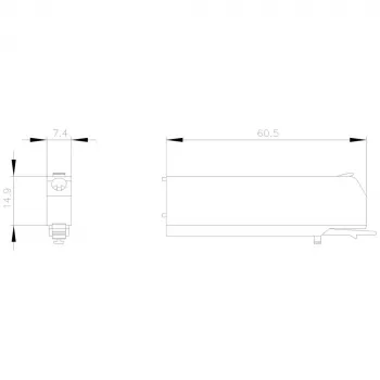Borne de carril Siemens 3ZY1122-1BA00, 6 uds.