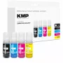 Set de tinta de recarga KMP para Canon GI-55BK/C/M/Y, 4x70 ml pack combinado (negro, cian, magenta, amarillo) 1587,0005