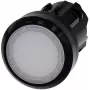 Elemento frontal de pulsador iluminado Siemens SIRIUS ACT, blanco, 22 mm, plástico 3SU1001-0AA60-0AA0