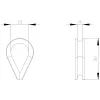 Polea de cable Siemens SIRIUS 3SE7, acero galvanizado, pack de 4 (3SE7930-1AD)