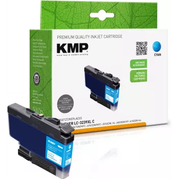 Cartucho de tinta cian compatible KMP para Brother LC-3239XLC (alta capacidad) 1543,4003