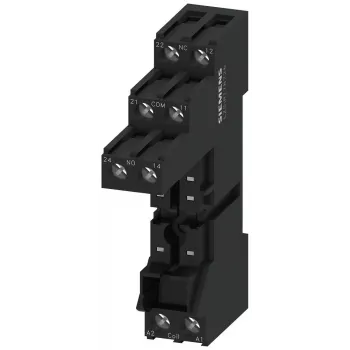 Base de relé Siemens LZS:RT78726 de 4 polos para SIRIUS 3TG10, bornes de tornillo, montaje en carril DIN/atornillado, gris