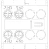 Siemens bloque de contactos auxiliares 3RH2911-1HA20, 2 NA, montaje frontal, bornes de tornillo
