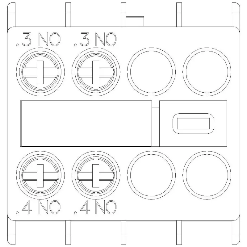 Siemens bloque de contactos auxiliares 3RH2911-1HA20, 2 NA, montaje frontal, bornes de tornillo