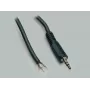 BKL Electronic 1101052 conector jack estéreo de 3,5 mm, 3 polos, metal, conexión por soldadura, 1 ud.