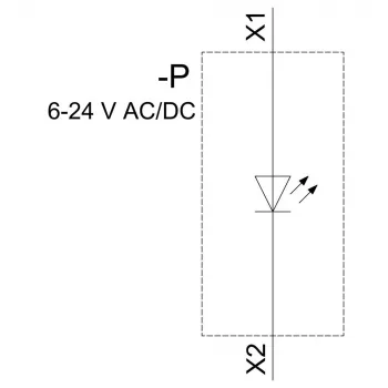 Siemens SIRIUS ACT módulo LED con LED integrado, AC/DC 6-24V, amarillo (3SU14011BG301AA0)
