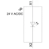 SIEMENS SIRIUS ACT módulo LED con LED integrado, 24V AC/DC, amarillo (3SU14012BB301AA0)
