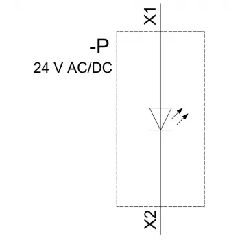 SIEMENS SIRIUS ACT módulo LED con LED integrado, 24V AC/DC, amarillo (3SU14012BB301AA0)