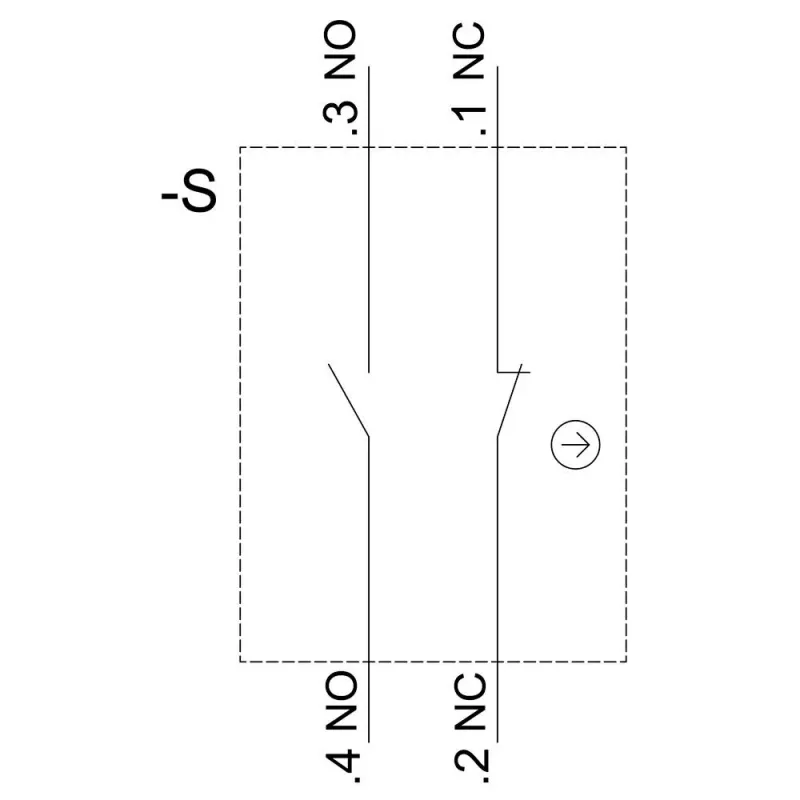 SIEMENS SIRIUS ACT Módulo de contactos 3SU1400-1AA10-3FA0, 1NO+1NC, borne de tornillo