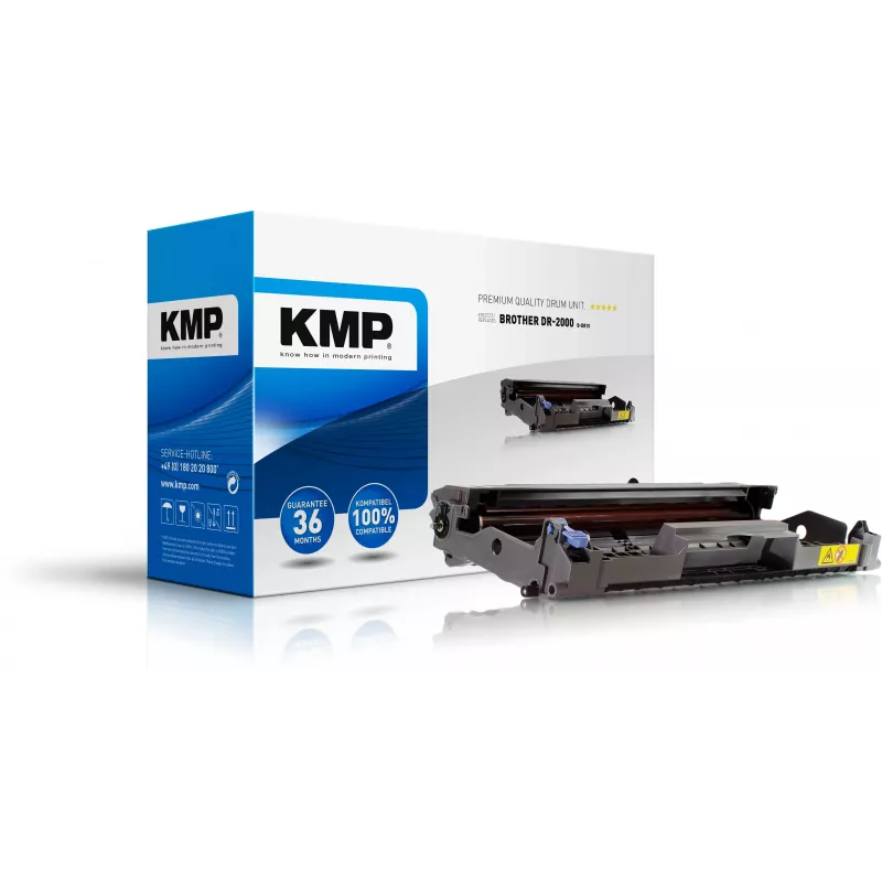 KMP PRINTTECHNIK B-DR10 Unidad de tambor para Brother DR-2000, 12.000 páginas, duradera, compatible 1159,7000
