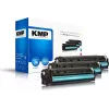 KMP 1236,0030 Cartuchos de tóner compatibles multipack para HP LaserJet Pro 200 color M251n/M251nw - Cian, Magenta, Amarillo (pack de 3, 1800 páginas cada uno)