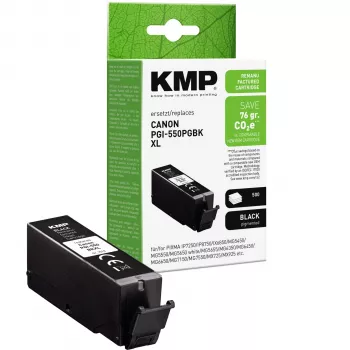 Cartucho de tinta negro KMP compatible con Canon PGI-550 XL PGBK (1518,0001)
