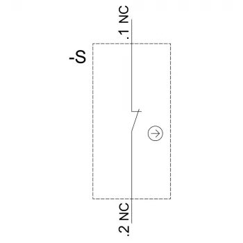 Siemens SIRIUS ACT módulo de contacto 3SU1400-1AA10-1MA0, 1 NA + 1 NC, borne de tornillo, 500 V CA/CC