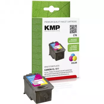 KMP C78 cartucho de tinta tricolor (cian, magenta, amarillo) para Canon PIXMA MP230, MP237, MP252, MP258, MP280, MP282, MP495, MP499, MX360, MX410, MX420 1512.4030