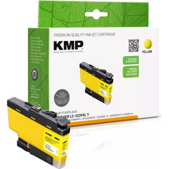 KMP cartucho de tinta amarillo compatible con Brother LC-3239XLY (1543,4009)