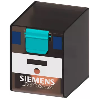 Siemens SIRIUS LZX PT580024 relé enchufable, 5 conmutadores, bobina 24V DC, 6A
