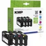 KMP pack de 4 cartuchos de tinta compatibles para Epson WorkForce Pro WF-3720 serie – negro, cian, magenta, amarillo (1637,4005)