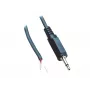 BKL Electronic 1101047 Conector jack mono de 2,5 mm, 2 polos, conexión por soldadura