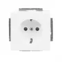 Busch-Jaeger 2CKA002013A5430 elemento de base de enchufe SCHUKO 20 EUCNB-84, blanco estudio