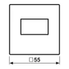 JUNG A 1569 USB ANM Tapa para cargador USB, termoplástico lacado, serie A, antracita mate