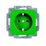 Busch-Jaeger Mecanismo de toma SCHUKO verde RAL 6032 20 EUCKS-13-212-101 2CKA002013A5468