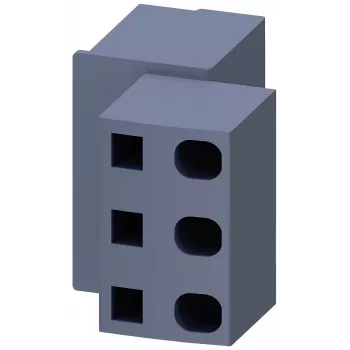 Siemens 3RV2917-5D Bloque de bornes de alimentación para interruptores automáticos SIRIUS 3RV2.2/3RV2.3, 6 mm², borne de tornillo, gris
